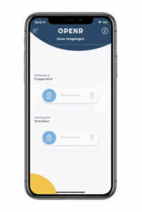 openr app, swipe uw deur open!